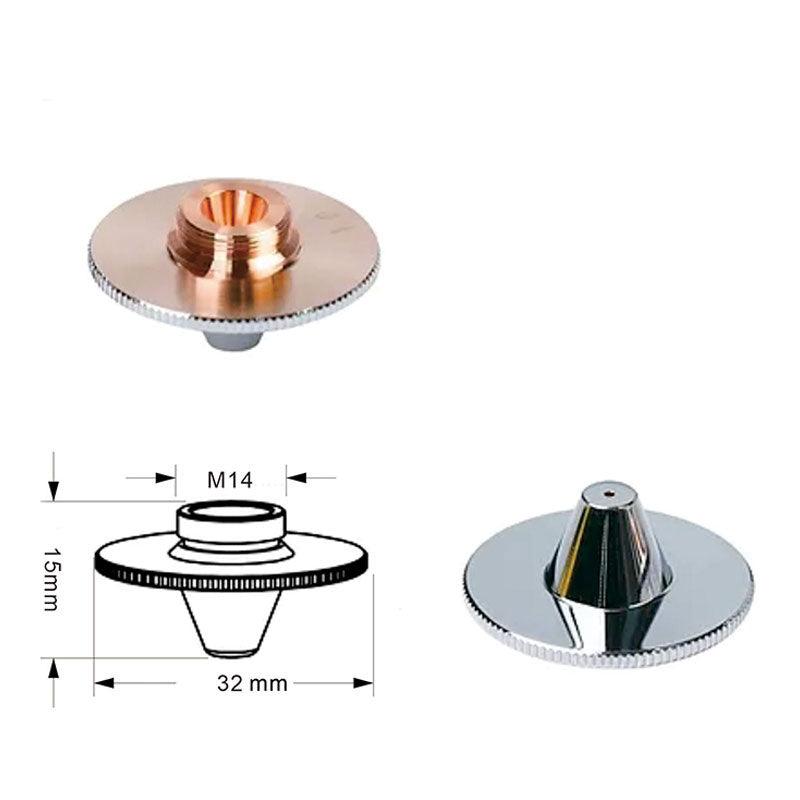 Laser-Schneiddüse Double D32-C-15-D M14 - Beam.Deals