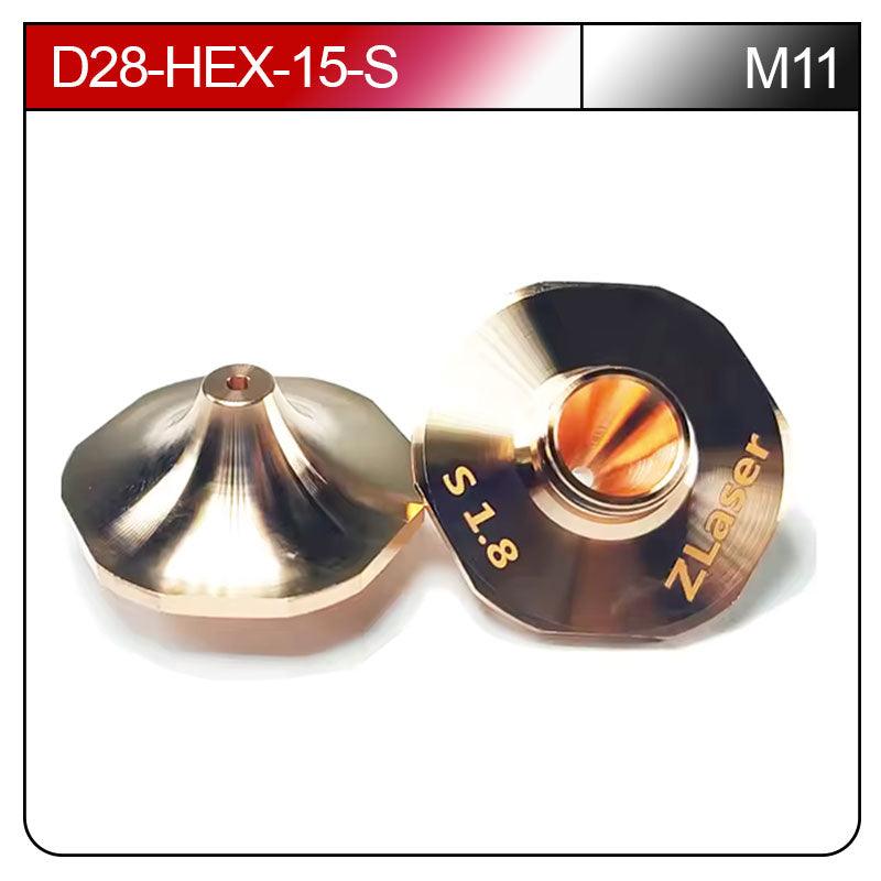 Laser-Schneiddüse Single D28-HEX-15-S M11 - Beam.Deals